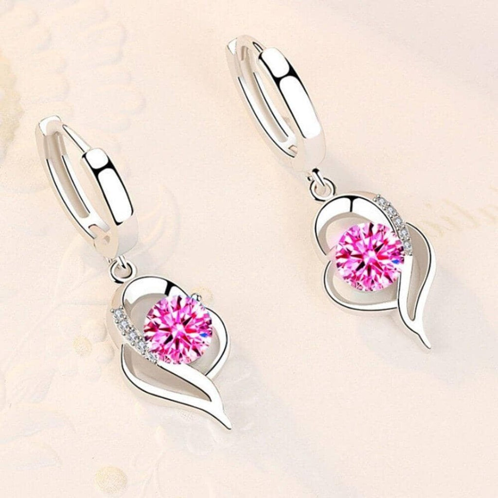 Brincos de Prata Esterlina Pedras de Safira Moda Feminina Promoção 0 lojaidealgolden 