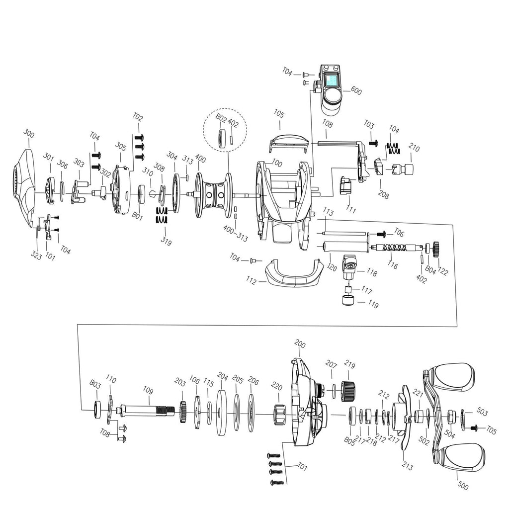 Carretilha InovaFish 7.2:1 + Tela de Profundidade pesca lojaidealgolden 